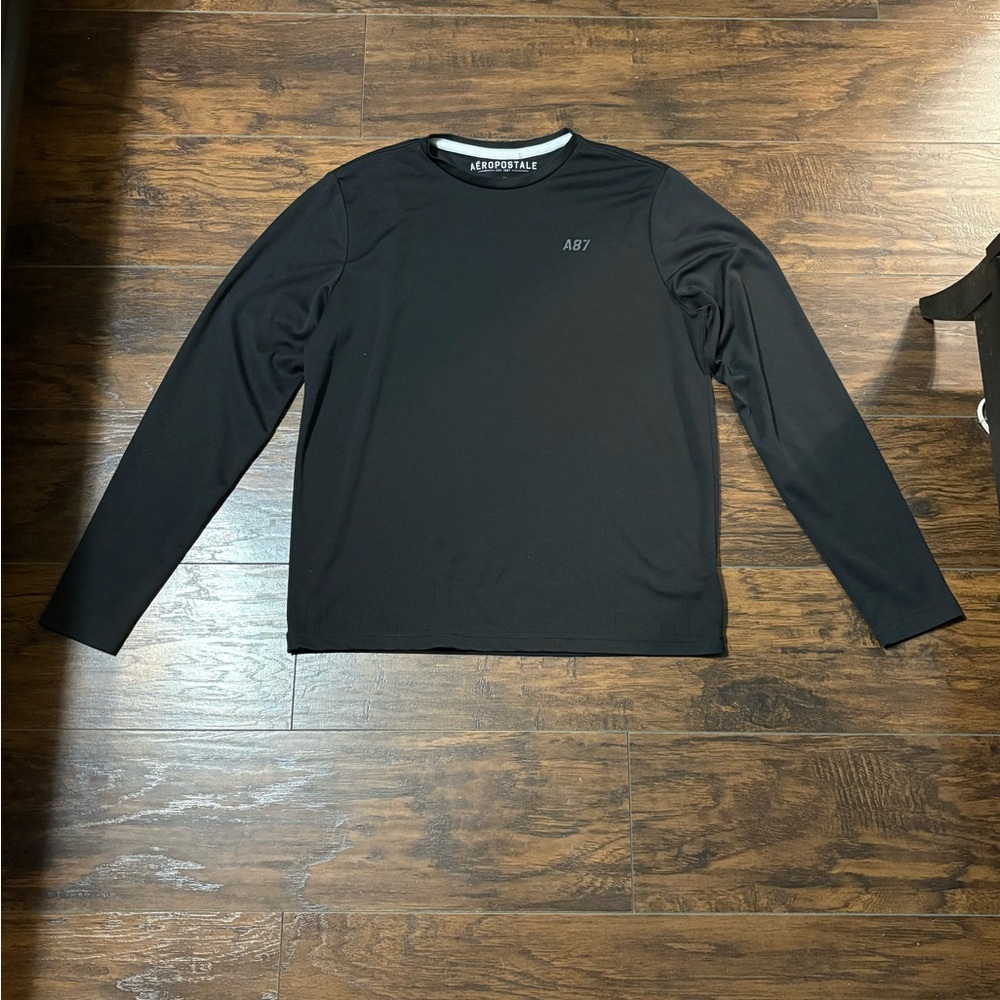Aeropostale Men's Black Long Sleeve Shirt Size Large